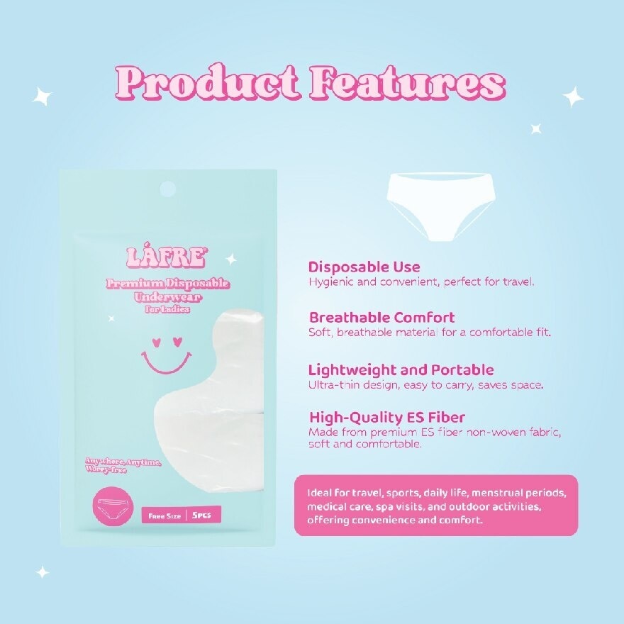 Premium Disposable Underwear (Free Size) 5s