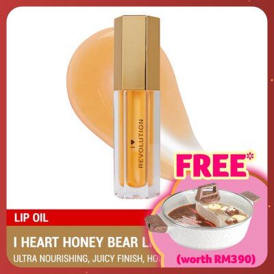REVOLUTION I Heart Revolution Honey Bear Lip Oil - Gold