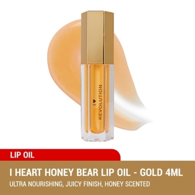 REVOLUTION I Heart Revolution Honey Bear Lip Oil - Gold