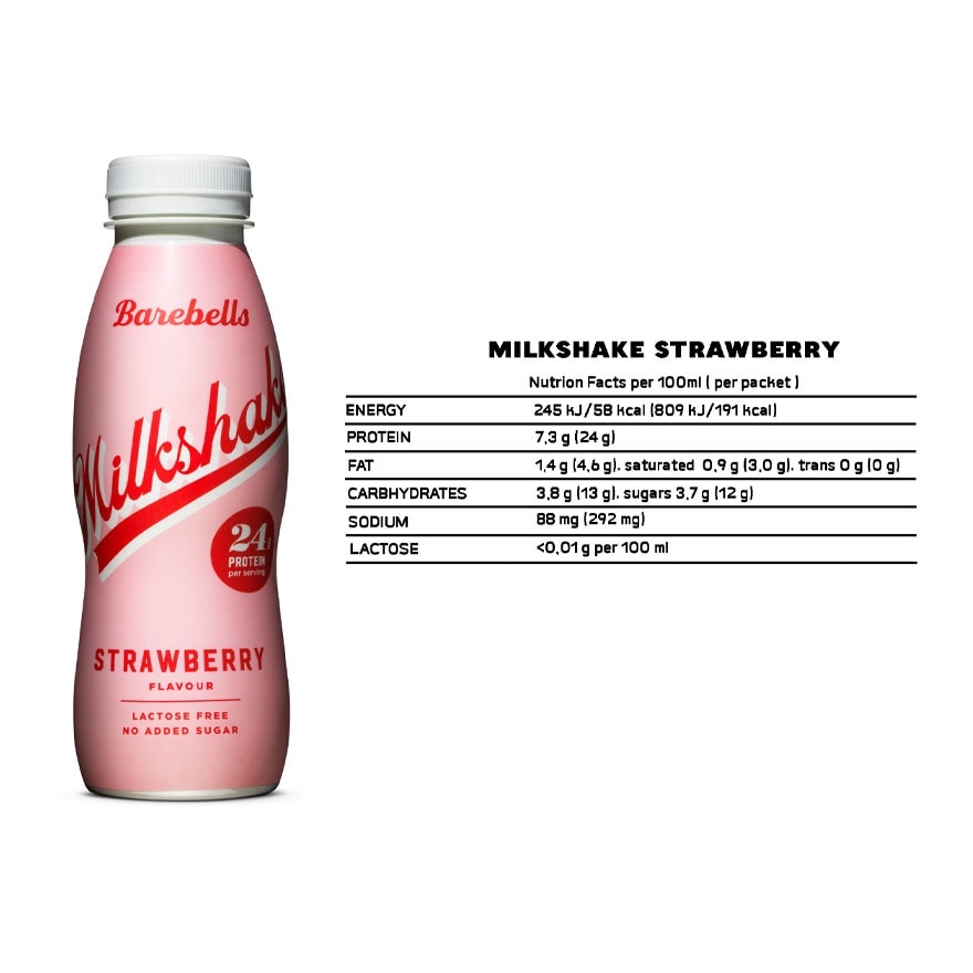 Protein Milkshake Strawberry 330ml