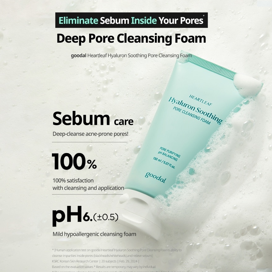 Houttuynia Cordata Hyaluron Soothing Pore Cleansing Foam 150ml
