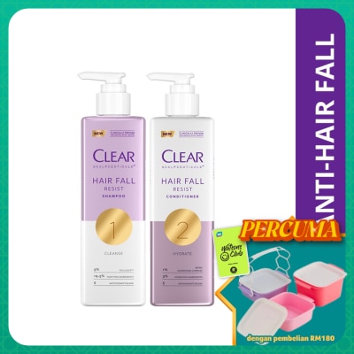 CLEAR - Scalpceuticals Hair Fall Resist Shampoo 300ml & Scalpceuticals Hair Fall Resist Conditioner 300ml