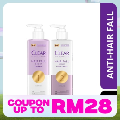 CLEAR Scalpceuticals Hair Fall Resist Shampoo 300ml & Scalpceuticals Hair Fall Resist Conditioner 300ml