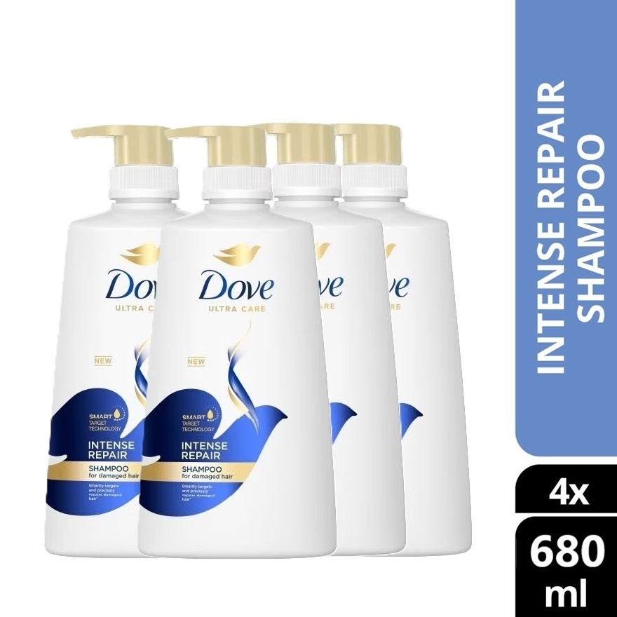 Intense Repair Damaged Hair Shampoo 680 ml X4