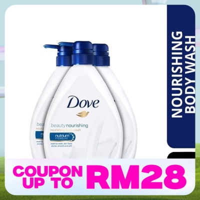 DOVE Shower Beauty Moisture 1L X3