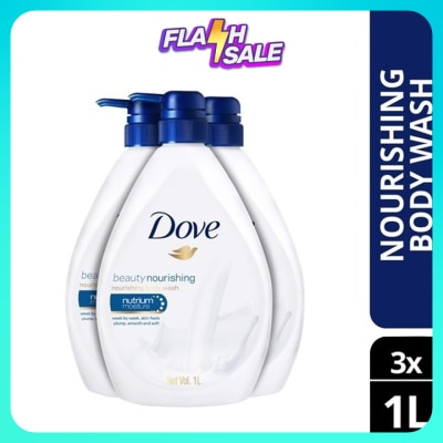 DOVE Shower Beauty Moisture 1L X3