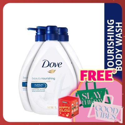 DOVE Shower Beauty Moisture 1L X3