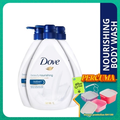 DOVE - Shower Beauty Moisture 1L X3