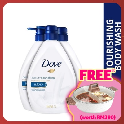 DOVE Shower Beauty Moisture 1L X3