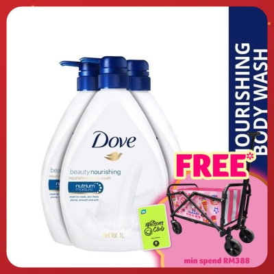 DOVE Shower Beauty Moisture 1L X3