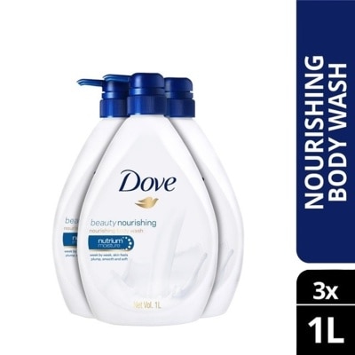 DOVE Shower Beauty Moisture 1L X3