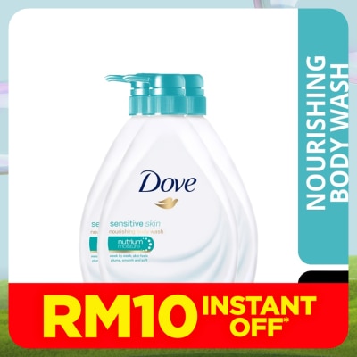 DOVE Shower Sensitive Skin 1L X3