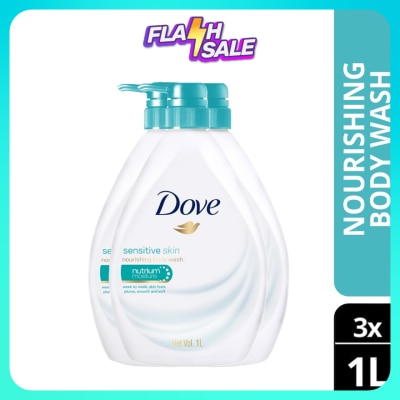 DOVE Shower Sensitive Skin 1L X3