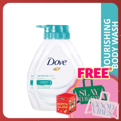 DOVE Shower Sensitive Skin 1L X3