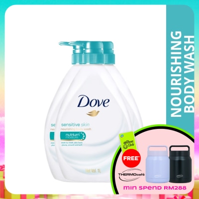 DOVE - Shower Sensitive Skin 1L X3