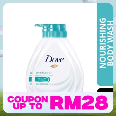 DOVE Shower Sensitive Skin 1L X3