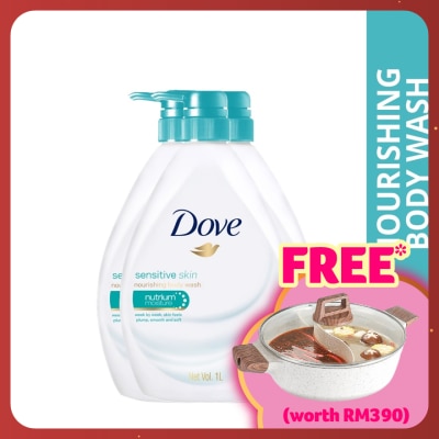 DOVE Shower Sensitive Skin 1L X3