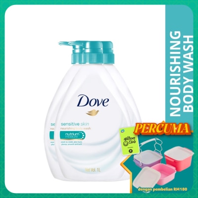 DOVE - Shower Sensitive Skin 1L X3