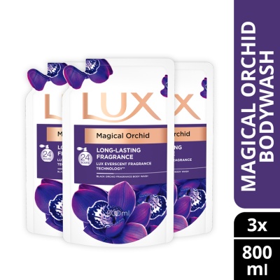 LUX - Magical Orchid Body Wash Refill 800ml X3