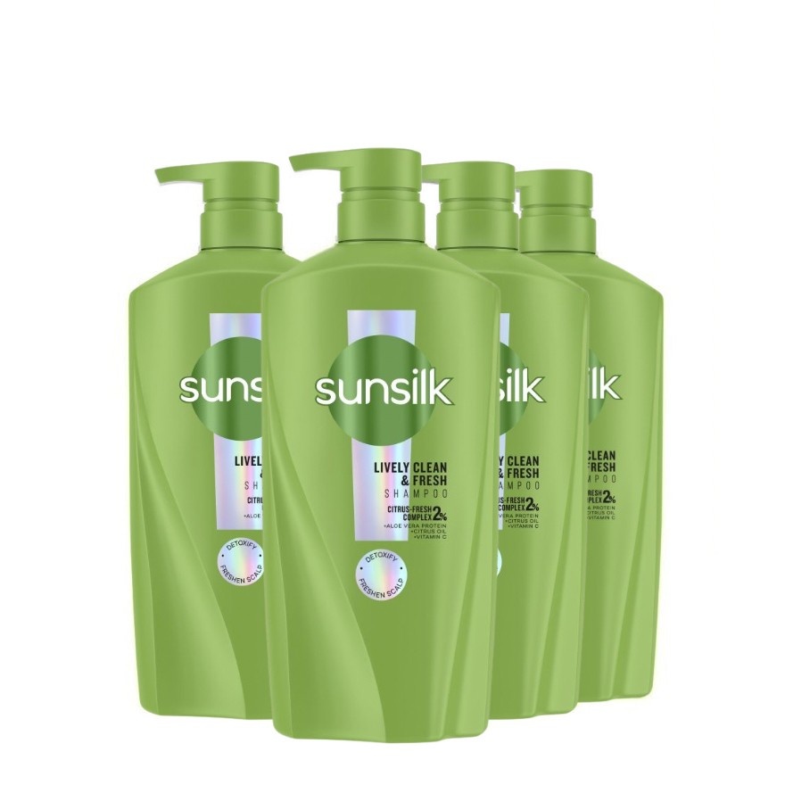 Lively Clean & Fresh Shampoo 625ml  X4