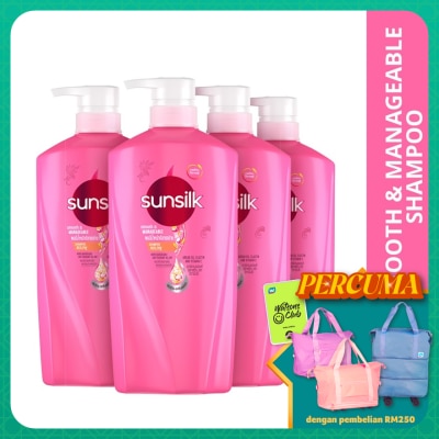 SUNSILK  Smooth & Manageable Shampoo 625ml  X4