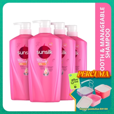 SUNSILK -  Smooth & Manageable Shampoo 625ml  X4