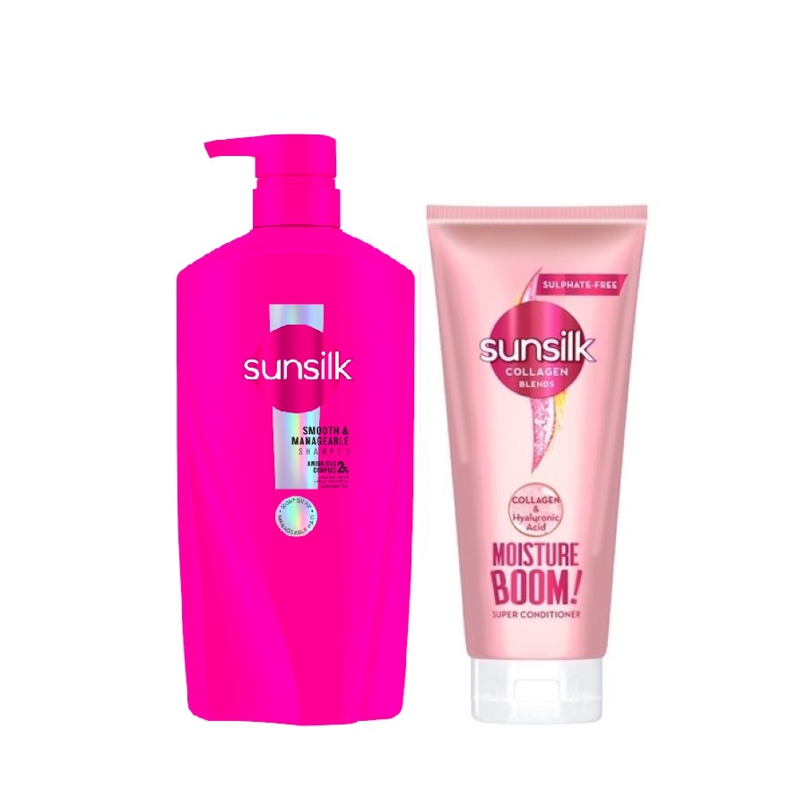 Smooth & Manageable Shampoo 625ml & Moisture Boom Conditioner 330ml image