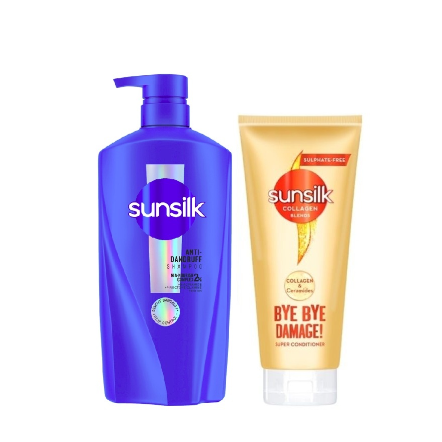 Anti Dandruff Shampoo 625m & Bye Bye Damage Conditioner 330ml image