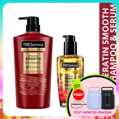 TRESEMME - Keratin Smooth Shampoo 670ml & Keratin Smooth Serum 100ml