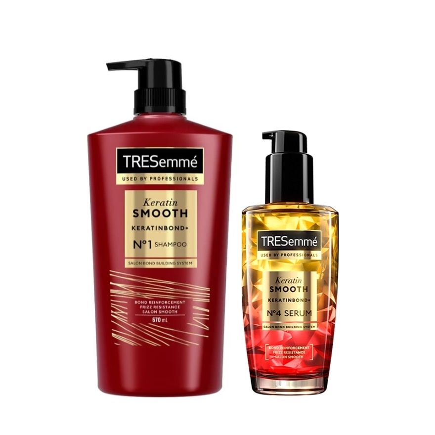 Keratin Smooth Shampoo 670ml & Keratin Smooth Serum 100ml