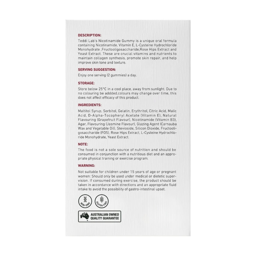 Nicotinamide Gummy 60s
