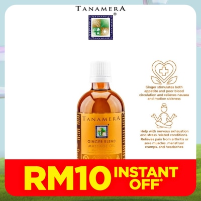 TANAMERA Tanamera Ginger Blend Massage Oil 100ml
