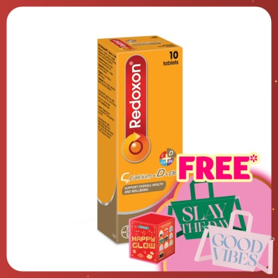 REDOXON Vitamin C Effervescent Calcium+D Orange Flavours 10s