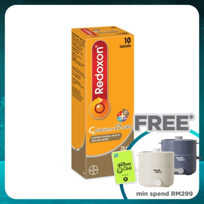 REDOXON Vitamin C Effervescent Calcium+D Orange Flavours 10s