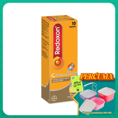 REDOXON - Vitamin C Effervescent Calcium+D Orange Flavours 10s