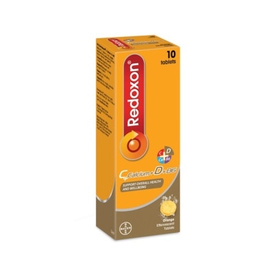 REDOXON Vitamin C Effervescent Calcium+D Orange Flavours 10s