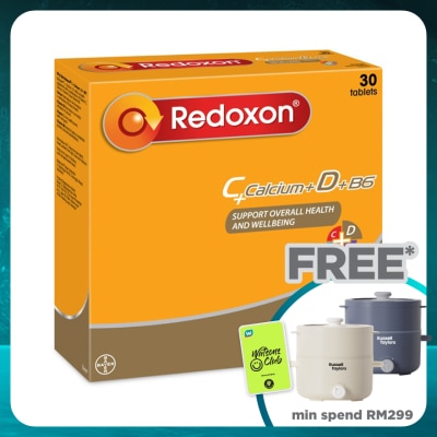 REDOXON Vitamin C + Calcium + B6 Effervescent Orange Flavours 3X10’s