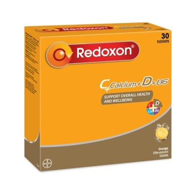 REDOXON Vitamin C + Calcium + B6 Effervescent Orange Flavours 3X10’s