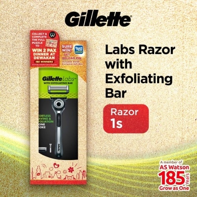 GILLETTE - Labs Razor With Exfoliating Bar 1s