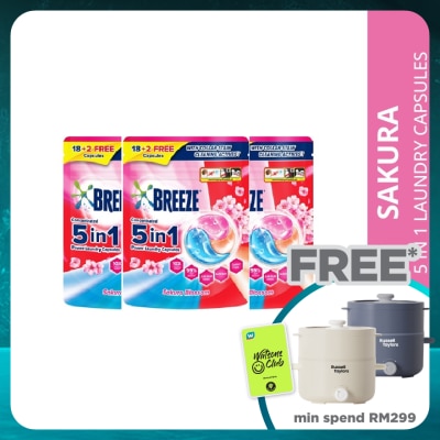 BREEZE 5In1 Sakura cap 210g x3