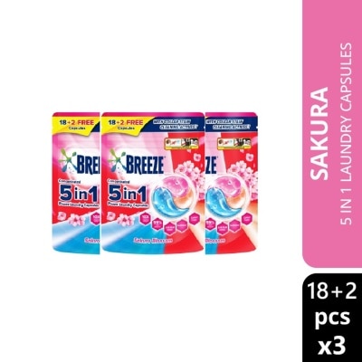 BREEZE 5In1 Sakura cap 210g x3