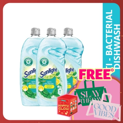 SUNLIGHT Anti-Bacterial Dishwashing Liquid 800ml X3