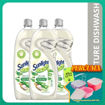 SUNLIGHT - Nature Dishwashing Liquid 800ML X3