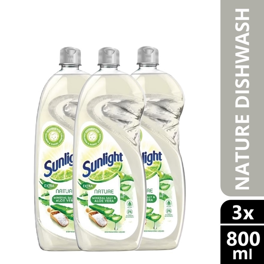 Nature Dishwashing Liquid 800ML X3