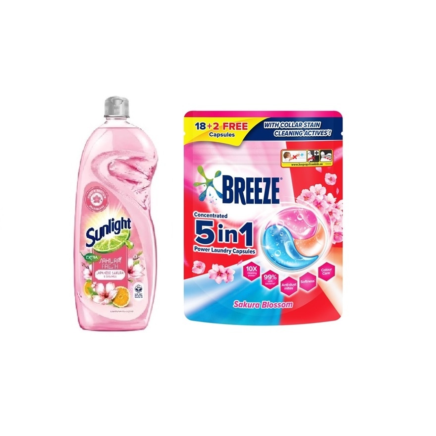 Sakura Fresh with Japanese Sakura and Orange 800ML +5In1 Sakura cap 210g 18+2s