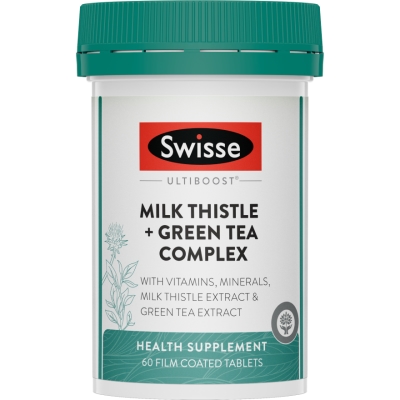 SWISSE - Ultiboost Milk Thistle + Green Tea Complex 60s