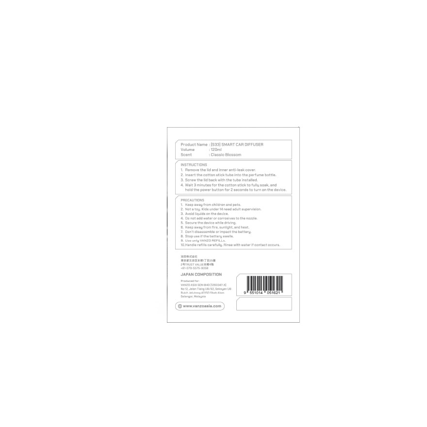 Smart car diffuser classic blossom 356g image