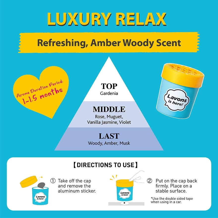 Car Fragrance Gel Luxury Relax 110g image