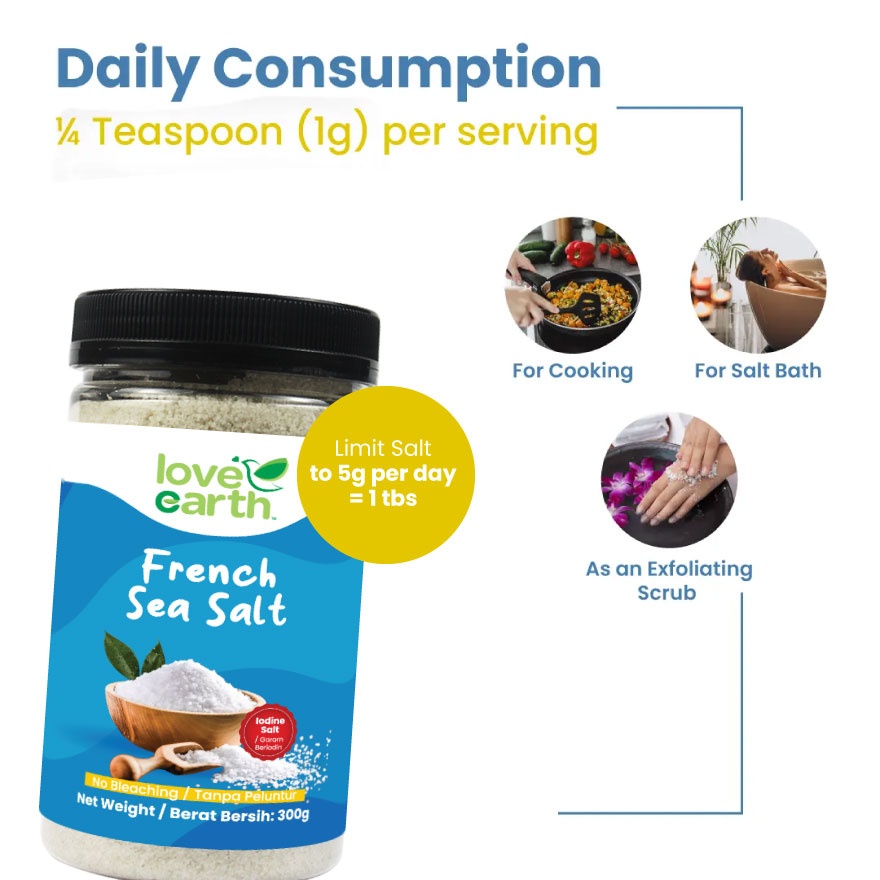 Bottle French Sea Salt 300g