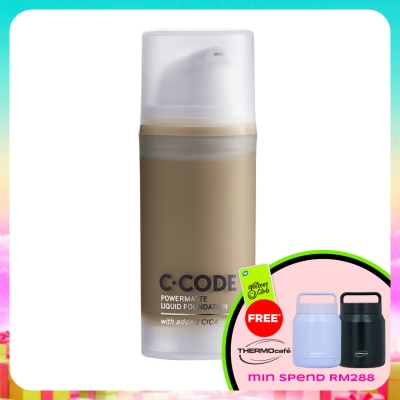 C.CODE - Powermatte Liquid Foundation with added Cica N1 30ml